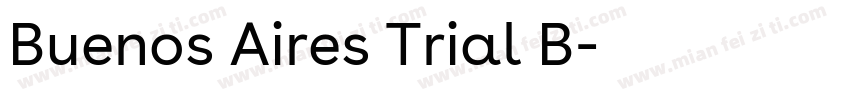 Buenos Aires Trial B字体转换